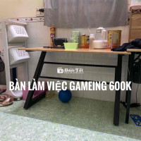 Bàn Làm Việc Gaming Gỗ Cao Cấp - Thiết Kế Đẹp, Rộng Rãi, Thoải Mái  