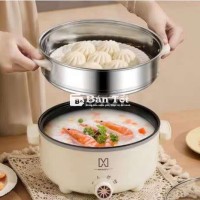 Nồi Lẩu Đa Năng Chống Dính 28CM Tặng Vỉ Hấp Inox