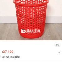 BÁN SỌT RÁC LỔ TRÒN 30CM - 14 CÁI SỌT RÁC MỚI 90%  