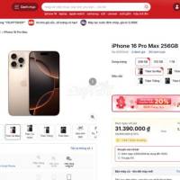 CẦN BÁN IPHONE 16 PRO MAX 256GB - MỚI TÍNH