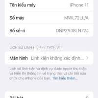 Cần bán iPhone 11 64GB, pin 86%, đã thay màn hình zin, vỡ kính sau nhưng vẫn dùng bình thường, mua tặng ốp  