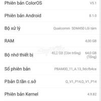 Cần bán oppo a3s  ram4/64