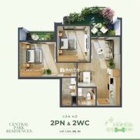 Bán căn hộ Ecopark Vinh 2 phòng ngủ, 73.55m²