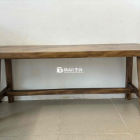 Ghế gỗ thông dài - Phong cách Rustic