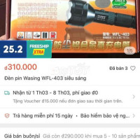 ĐÈN PIN WASING 403 - BÁN RẺ CHO AI CẦN  