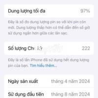 iPhone 15 Thường - IP 15 Màu Đen Còn Bảo Hành Đến Tháng 8/2025  