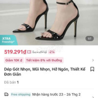 Giày Cao Gót Nữ 8cm Size 37 - Thanh Lý Giá Tốt  