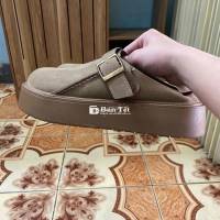 Giày Sục Da Lộn Đế Cao - Size 39