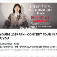 Pass vé Concert Tiffany Young 2025 - Hồ Chí Minh