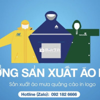 Sản xuất áo mưa in logo quảng cáo