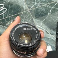 Lens Canon FD 50 1.8 ve chai  