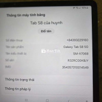 Tab S8 5G - Đẹp, Cấu Hình Mạnh, Kèm Bút  