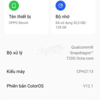 Oppo Reno 4 8GB/128GB - Chức năng bình thường, máy mượt, không hư hỏng  