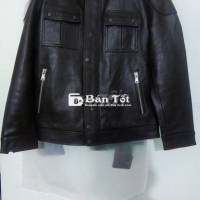 Bán 2 Áo Da Bò Cổ Trụ Nâu Size L và XL Giá Rẻ  