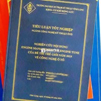 Bìa Luận Văn - Bìa Tốt Nghiệp - Bìa Thạc Sĩ Ép Kim Đẹp