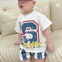 Set Bộ Cộc Tay Cotton Chữ S Cho Bé - Thoáng Mát, Mềm Mịn, Thấm Hút Tốt  
