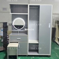 Tủ quần áo nhựa Đài Loan kết hợp bàn trang điểm, miễn phí vận chuyển TPHCM
