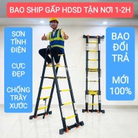 Thang Nhôm Rút Đôi Chữ A SUMIKA - Bảo Hành 12 Tháng, Miễn Phí Vận Chuyển TPHCM  