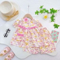 Bộ Tay Ngắn Quần Lỡ Bé Gái Xinh Xắn