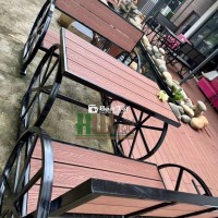 Bàn Ghế Cafe Ngoài Trời Gỗ Nhựa Composite Cao Cấp