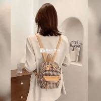 Balo nữ mini sọc chéo
