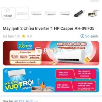 Máy lạnh Casper 2 chiều Inverter 1 HP giá sốc!