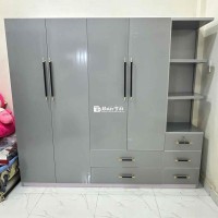 Tủ nhựa Đài Loan 4 cánh liền kệ kt 180*200 #đủ màu