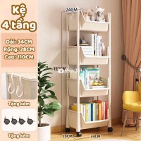 kệ sách kệ đa năng 4  tầng tiện lợi