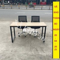 bàn làm việc @ bàn 2 chỗ ngồi @ bàn chân sắt @ bàn