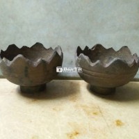 Cặp đài sen đồng xưa để chân lư