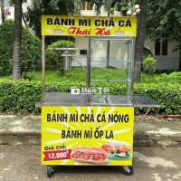 THANH LÝ XE BÁN BÁNH MÌ INOX GIÁ RẺ