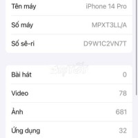 iPhone 14 Pro Đẹp Keng - Còn Bảo Hành 5 Tháng  
