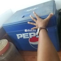 Thùng đá hàng pepsi nguyên rin