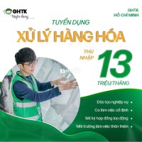 [GHTK] - TUYỂN NHÂN VIÊN GIAO HÀNG TẠI TÂN PHÚ