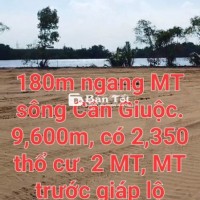9,600m2 có 2,350m2 thổ, 2MT có 1MT sông, xã Long Phụng, Cần Giuộc, LA