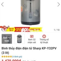 Bình Thủy Điện Sharp 3 Lít - Mới 96%  