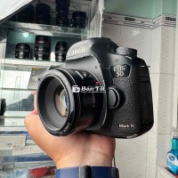 Bộ máy ảnh Canon 5D3 + lens 50 F1.8 nhiều phụ kiện  