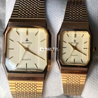 Cặp Đồng Hồ Buren Size 22 và 29, Nam & Nữ, Máy Thụy Sĩ