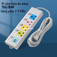 (MỚI 100%) Ổ Điện USB Đa Năng Dài 2m ROCKET