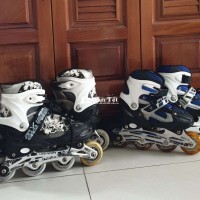 Bán 2 Đôi Giày Patin Bố - Con, Màu Sắc Mạnh Mẽ, Đẹp Mắt  