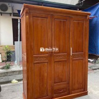 tủ gỗ xoan 3 cánh
