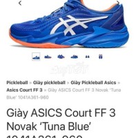 [NEW] ASICS COURT FF3 NOVAK TUNA BLUE eu 40.5