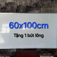 Bảng trắng viết lông size 60x100cm.Tặng bút lông