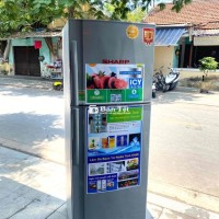 Tủ sharp 339l nguyên rin lợi điện đang dùng tốt