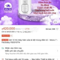 máy hâm sữa fatz