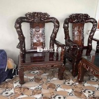 Bàn Ghế Đồng Kị Gỗ Cẩm Tay 10 Đục Trúc, Lộc Lá - Bác Nào Nhanh Tay!