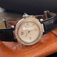 Cartier Pasha Niền Vàng Trắng Kim Cương 38mm Thiết Kế Tinh Tế