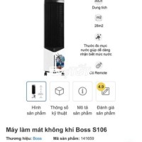 Quạt điều hòa Boss S106 Thái Lan - Hàng mới chuyển nhà thanh lý!  