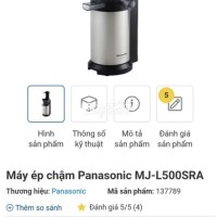 Máy ép chậm Panasonic MJ-L500 mới 95%