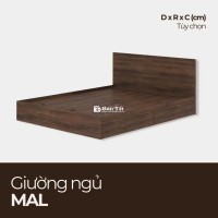 Thanh lý combo giường và nệm foam màu gỗ